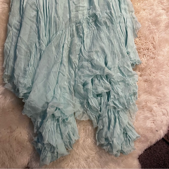 NWOT Free People One Clover Skirt Sea Foam Green Sz XS - Picture 3 of 5